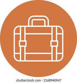 Estilo de icono de la maleta de diseño del vector