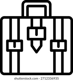 Estilo de ícone da mala de design de vetor