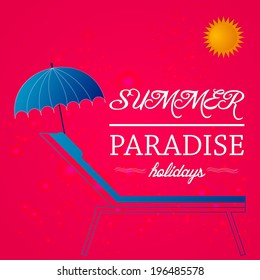vector design for Summer Holidays.