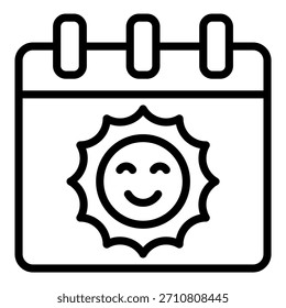 Estilo de icono de verano de diseño de Vector