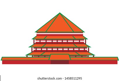vector design to summer palace of china