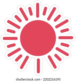 Vector Design Sun Icon Style