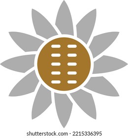 Vector Design Sunflower Icon Style