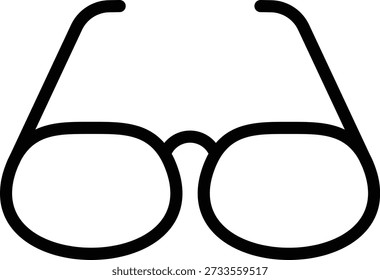Estilo del icono de las gafas de sol del diseño del Vector