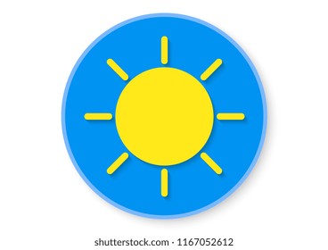 vector design of sunny flat icon 