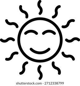 Diseño de Vector Sunny Icon Style