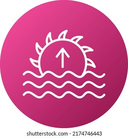 Vector Design Sunrise Icon Style