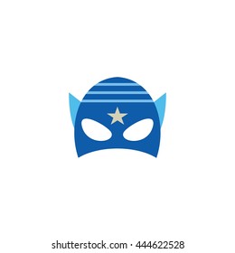 Vector design super hero masks in flat style