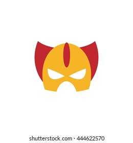 Vector design super hero masks in flat style