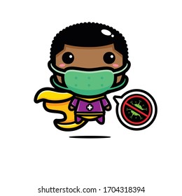 Diseño vectorial de superhéroes con máscaras