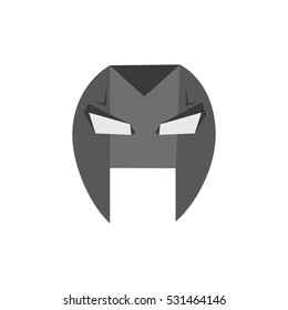 Vector design superhero mask in flat style. Superhero face character