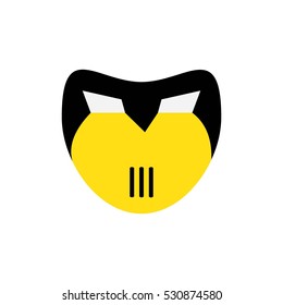 Vector design superhero masks in flat style. Superhero face character