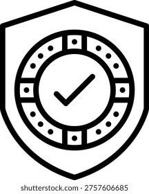 Vector Design Sure Safe guard Icon Style