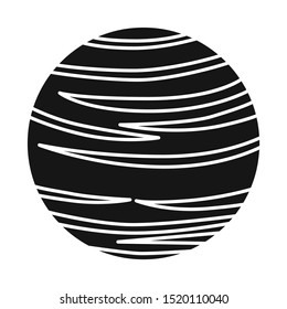 Vector design of surface and star logo. Web element of surface and orbit vector icon for stock.