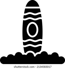 Vector Design Surfboard Icon Style