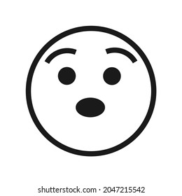 vector design surprised expression symbol