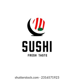 vector design of sushi restaurant cafe and bar on white background