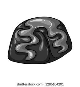 Vector design of sweet and caramel icon. Collection of sweet and culinary stock vector illustration.