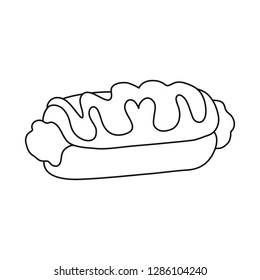 Vector design of sweet and product icon. Collection of sweet and caramel stock vector illustration.