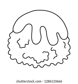 Vector design of sweet and product sign. Collection of sweet and caramel stock symbol for web.