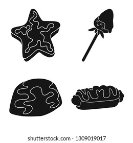 Vector design of sweetness and product icon. Collection of sweetness and sweet stock symbol for web.