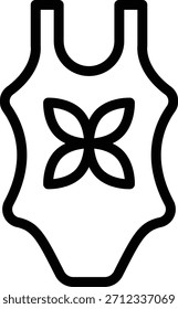 Estilo de ícone de maiô de design de vetor