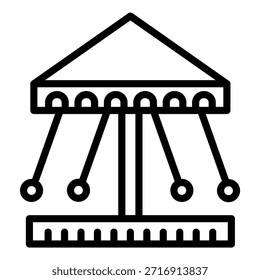Diseño de Vector Swing Ride Icon Style