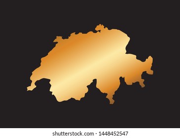 Vector Design of Switzerland Map