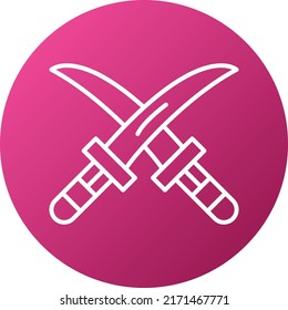 Vector Design Sword Icon Style