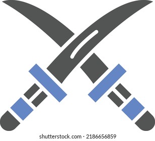 Vector Design Sword Icon Style