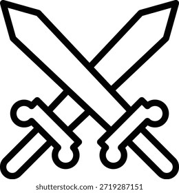 Estilo de ícone de espada de design de vetor