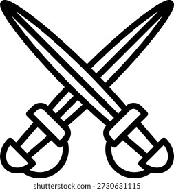 Symbolstil für Vektordesign-Schwerter