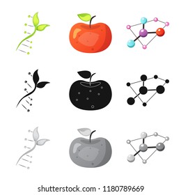 Vector design of  and  symbol. Collection of  and  stock symbol for web.