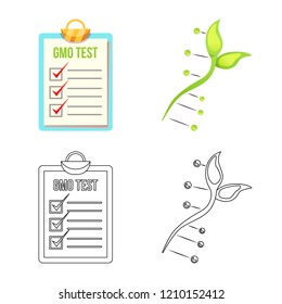 Vector design of  and  symbol. Collection of  and  stock vector illustration.