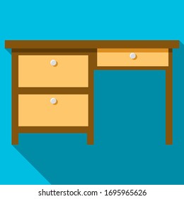 Vector design and symbol of a luxurious work desk