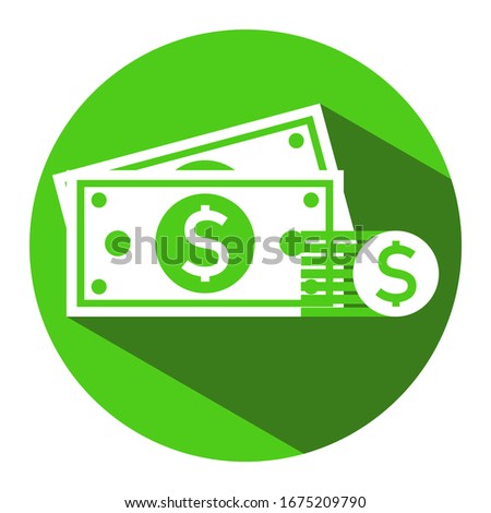 Vector design and symbol of money