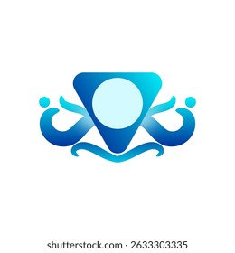 Vector design symbol number tag with modern style