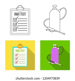 Vector design of  and  symbol. Set of  and  vector icon for stock.