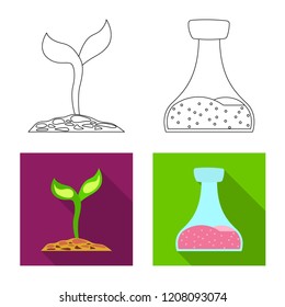 Vector design of  and  symbol. Set of  and  vector icon for stock.