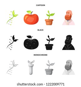Vector design of  and  symbol. Set of  and  vector icon for stock.