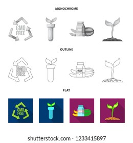 Vector design of  and  symbol. Set of  and  vector icon for stock.