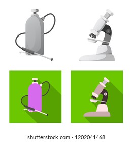 Vector design of  and  symbol. Set of  and  stock vector illustration.