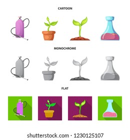 Vector design of  and  symbol. Set of  and  stock vector illustration.