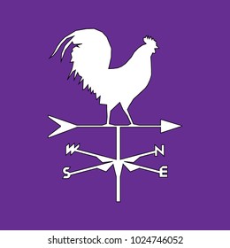 Vector design symbol. Wether cock