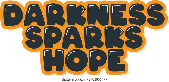 A vector design symbolizing the hope that arises even in the darkest times.