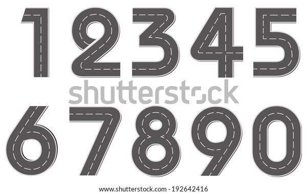 1,517 Cartoon Road Numbers Images, Stock Photos & Vectors | Shutterstock
