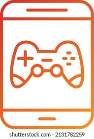Vector Design Tablet Game Icon Style