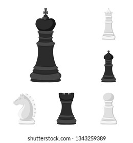 Vector design of tactical and play icon. Collection of tactical and thin stock symbol for web.