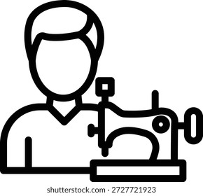 Vector Design Tailor Icon Style