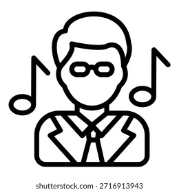 Estilo de icono de gestor de talento de diseño de Vector